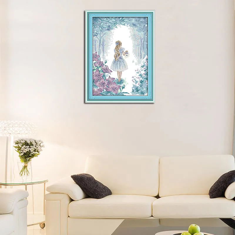 Joy Sunday Набор для вышивки крестом DMC DIY Китайский крестом|counted cross stitch kits|printed stitchprinted