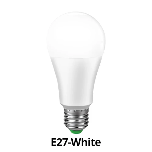 E27 White С регулируемой яркостью 15 Вт E27 WiFi умный светильник лампы светодиодный светильник приложение работает Alexa Google Assistant голосовое Управление пробуждения умный светильник Ночной светильник - Цвет: E27 White