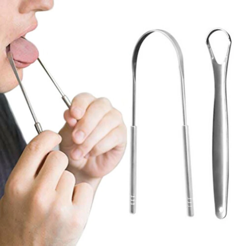 

2 шт. язык скребок для полости рта для чистки языка Язык язык зубная Щетка скребок гигиены ротовой полости, моющаяся, удалить язык покрытие