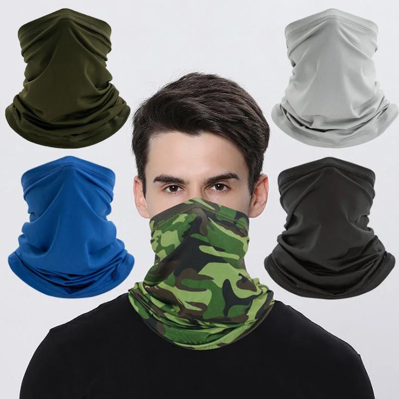 

Outdoor Sport Bandana Military Tube Scarf Fishing Cycling Tactical Hiking Half Face Cover Neck Gaiter Bike Mask Headband Men