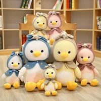 new arrival star pattern scarf duck plush toy for baby kids playmate soft stuffed animal duck plush toy gift for kids birthday