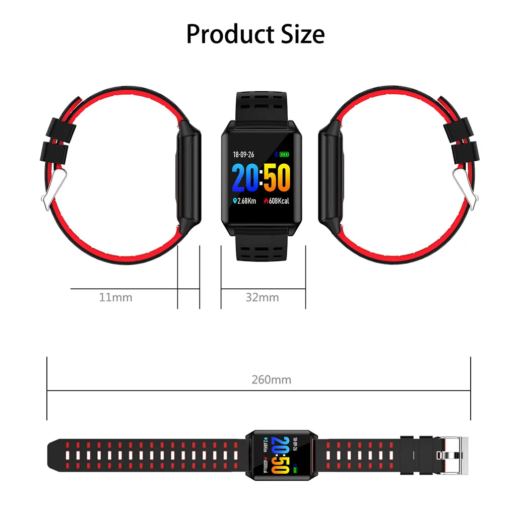 Смарт часы мужские IP67 водонепроницаемые amazfit bip сердечного ритма Bluetooth спортивные