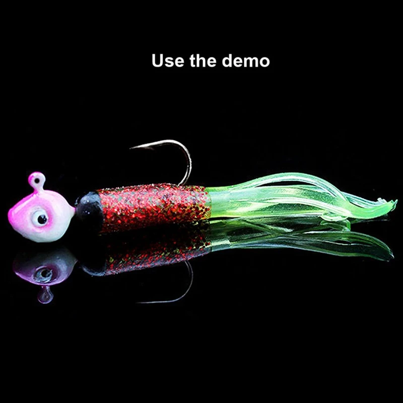 В форме рыбы голова свинцовая рыболовная джиг один крючок набор Мягкая приманка