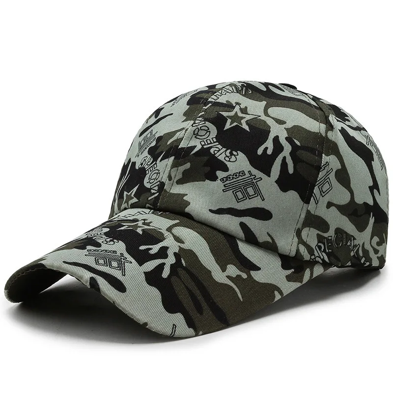 

Men's Hat Outdoor Camouflage Baseball Cap Sun Visor Mountaineering Cap Big-brimmed Sun Hat Spring and Summer Cap