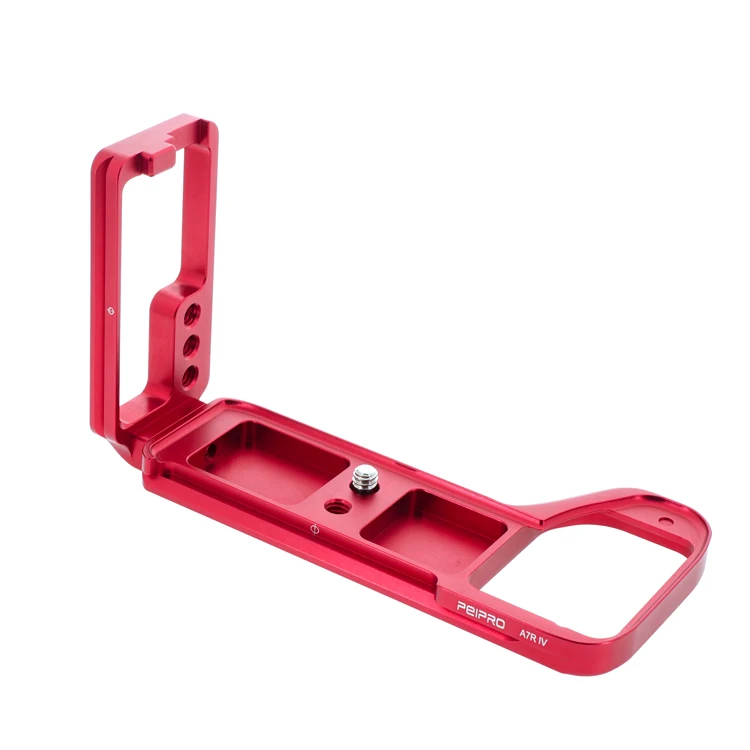 Красный Peipro Quick Release L Plate кронштейн держатель рукоятка для sony A7R4 A7RIV камера опорная пластина боковая пластина - Цвет: Красный