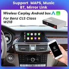 Видео AI Box CarPlay Android Авто поддерживает зеркальную связь мультимедийная система Android для Mercedes Benz CLS Class W218 NTG4.0 4,5 5,0