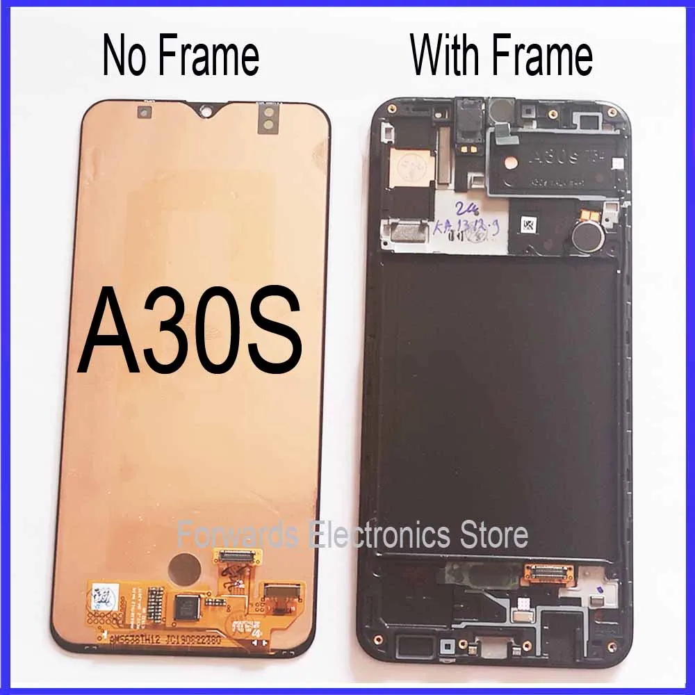 ЖК дисплей с сенсорным экраном и рамкой в сборе для Samsung A30S A307F A307 A307FN|Экраны