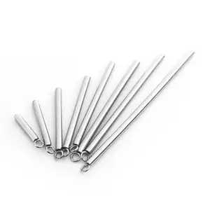 20 шт.лот серьги из нержавеющей стали, соединительный стержень с отверстием, зажим для ушей, аксессуары для сережек, материалы для ювелирных изделий сделай сам, булавки для сережек