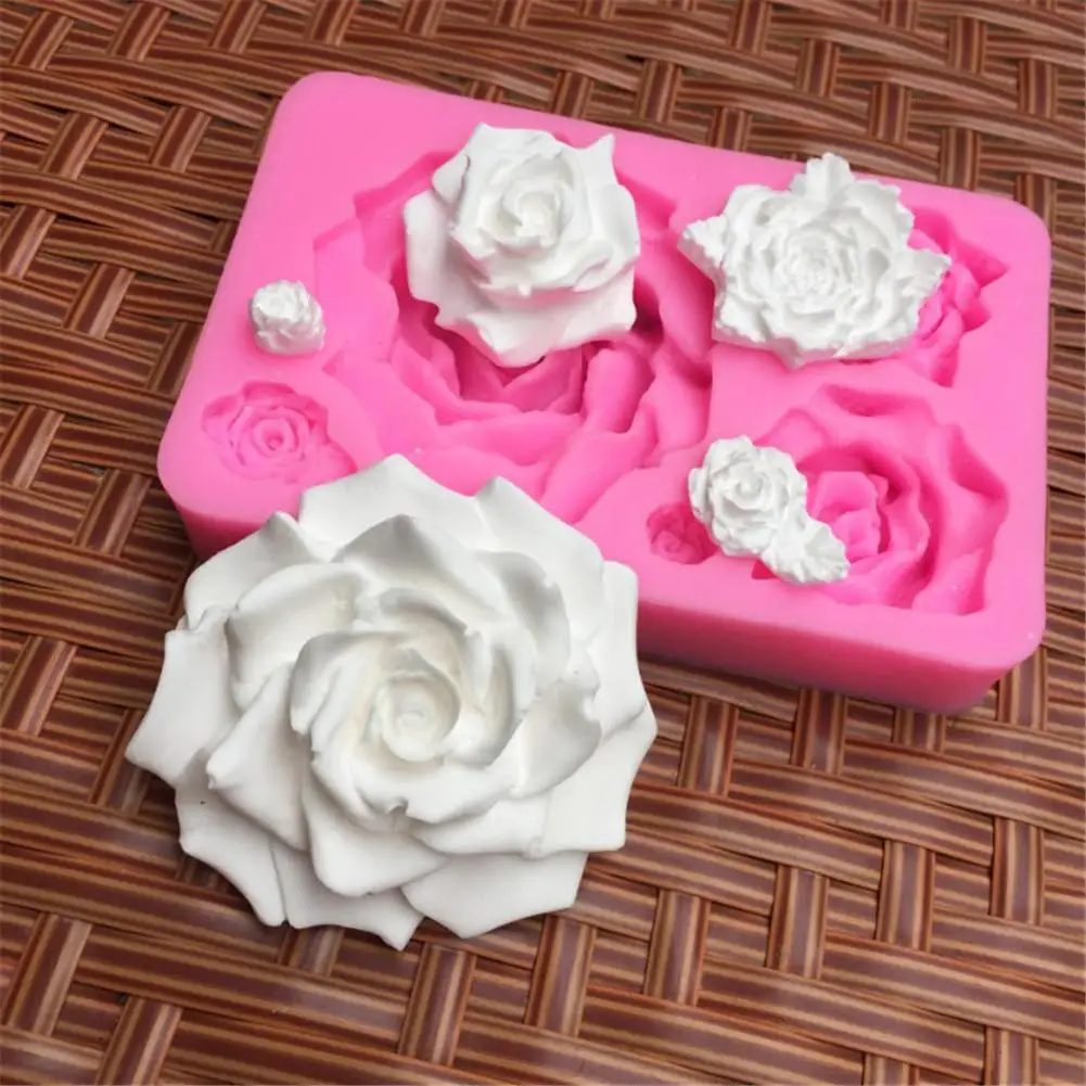 

Силиконовая форма в форме розы, форма для торта, шоколада, инструменты для украшения торта, форма для помадки