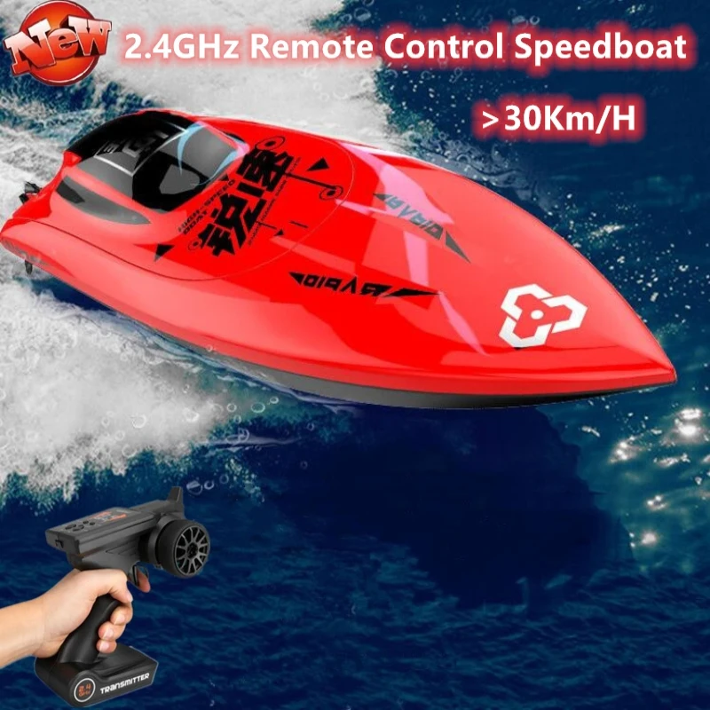 Двойной водонепроницаемый RC гоночная лодка 30 км/ч высокоскоростная яхта анти