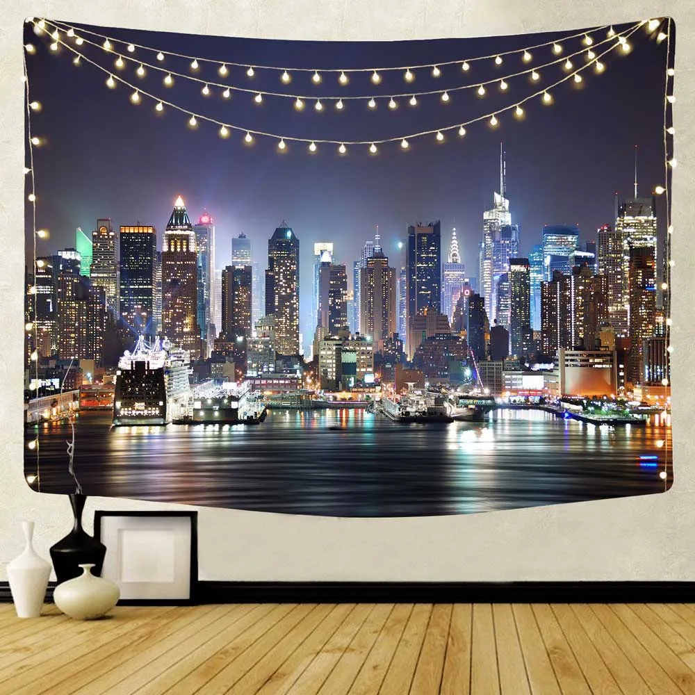 Итальянский Уличный настенный гобелен с принтом из полиэстера | Дом и сад