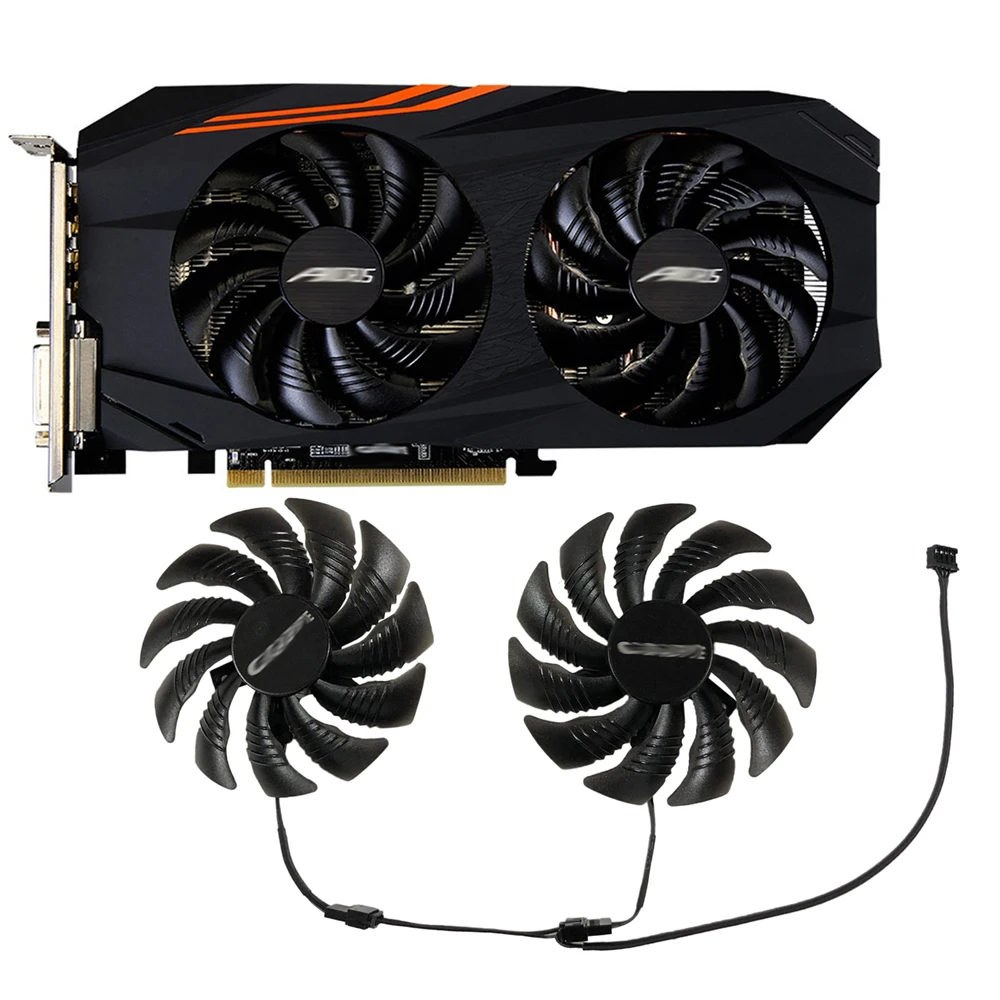 2 шт./компл. 87 мм PLD09210S12HH RX-570/580 AORUS GPU охлаждающий вентилятор для замены карты VGA