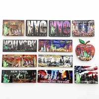 qiqipp new york creative cultural landmarks tourist souvenirs magnet refrigerator sticker decoration collection companion gift