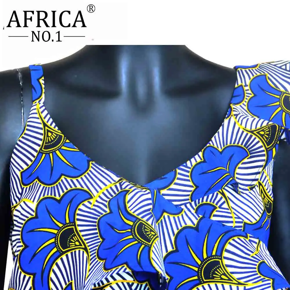 Women`s dress african Style Winter Spring dashiki sleeveless deep v neck bodycon Party dress with belt Female clothing S1925102