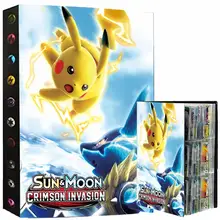 432 Cards Pokemon Album Book Collection Holder Toys 9 Pocket Anime Map Game Card Binder Folder Top Loaded List Toy Gift For Kids