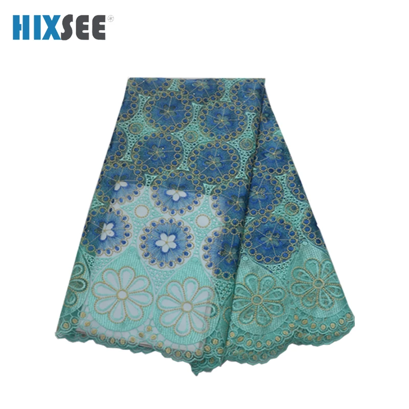 Чистая кружевная Женская сетчатая ткань с вышивкой 5 ярдов камнем модная
