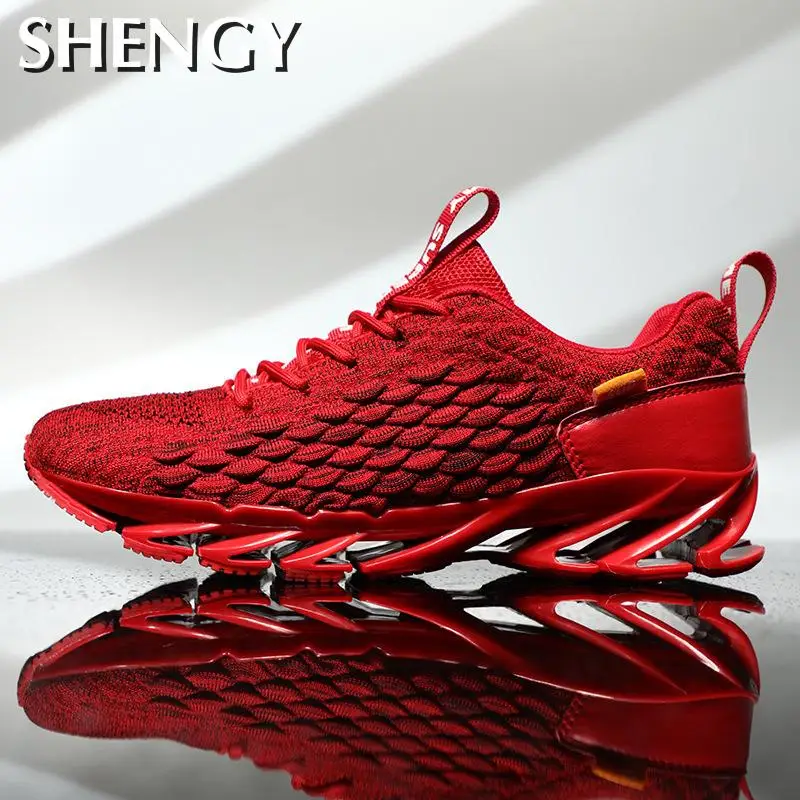 Мужские кроссовки из сетчатого материала черные спортивные Повседневная