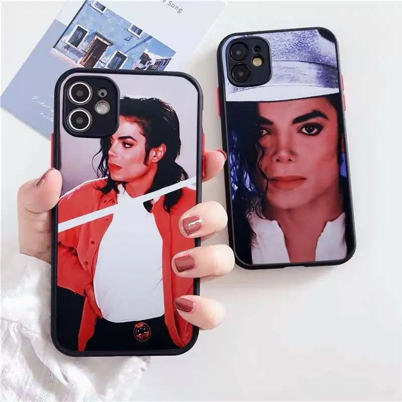 

Michael Jackson dancer star Phone Case Matte Transparent for iPhone 7 8 11 12 s mini pro X XS XR MAX Plus cover funda