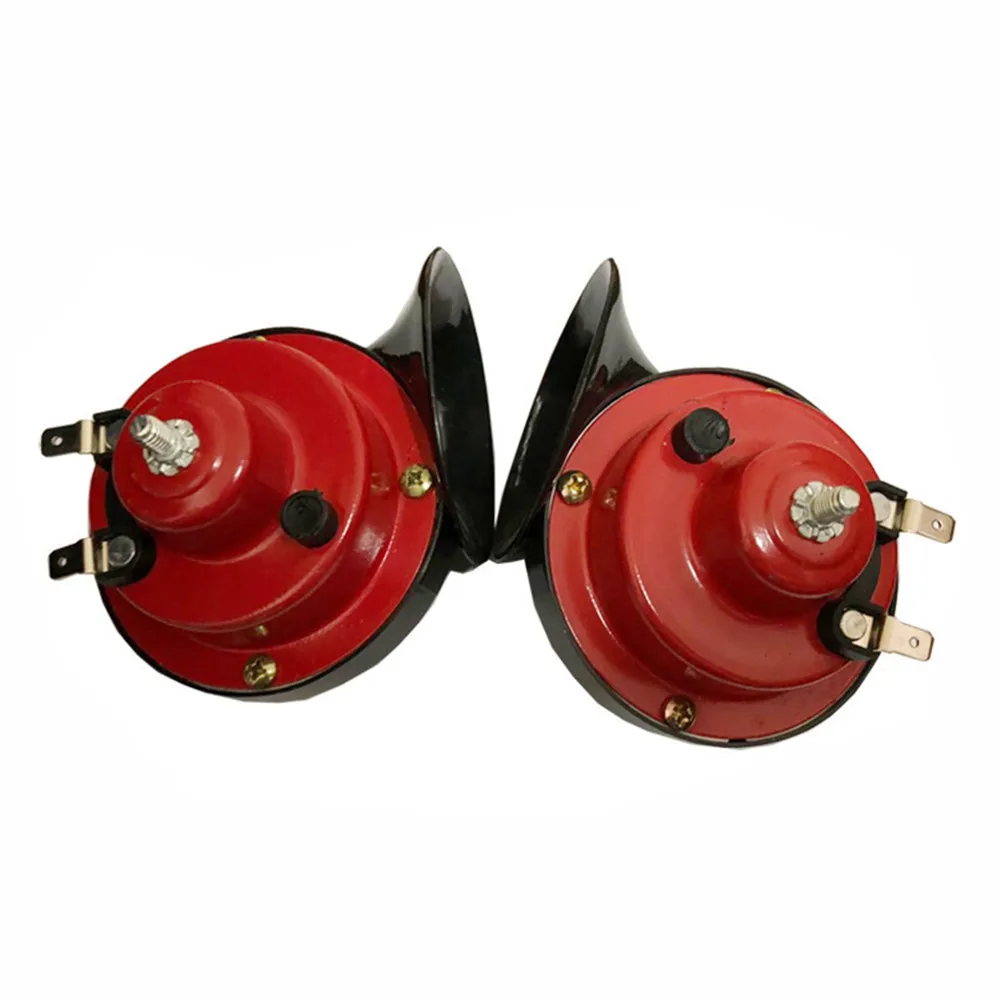 

12v 300db Universal Car Horn Signal For Auto Vehicle Trucks Siren Car Horn Black Snail Waterproof Signal Horn Car Accessories
