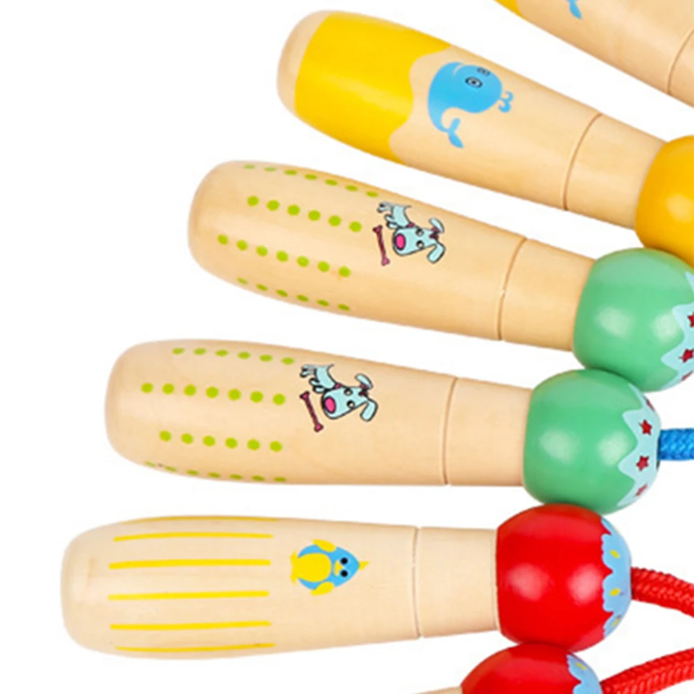 

Wooden Cartoon Animal Rope Skipping Sports Toy Children Outdoor Parent-child Rope Skipping Sports Educational Toys