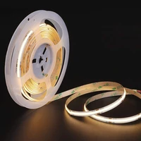 dc12v 24v cob led strip light 3000k warm white 512ledsm 8mm high density flexible led tape light dimmable fob linear ribbon