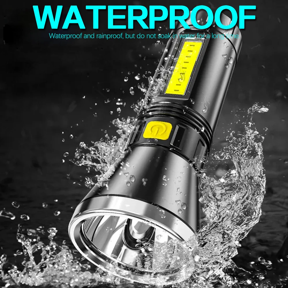 Ультраяркий светодиодный фонарик водонепроницаемый фонарь с зумом 4 режима
