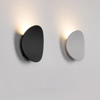 7w modern interior wall lamps aluminum white and black brushed gold decoration living room bedside wall lights bl05