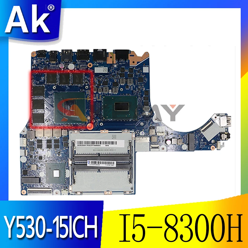 

NM-B961 for Lenovo Legion Y530-15ICH Laptop Motherboard 81LB CPU :I5-8300H GPU:GTX1060-6GB FRU:5B20S91769 100% Test ok