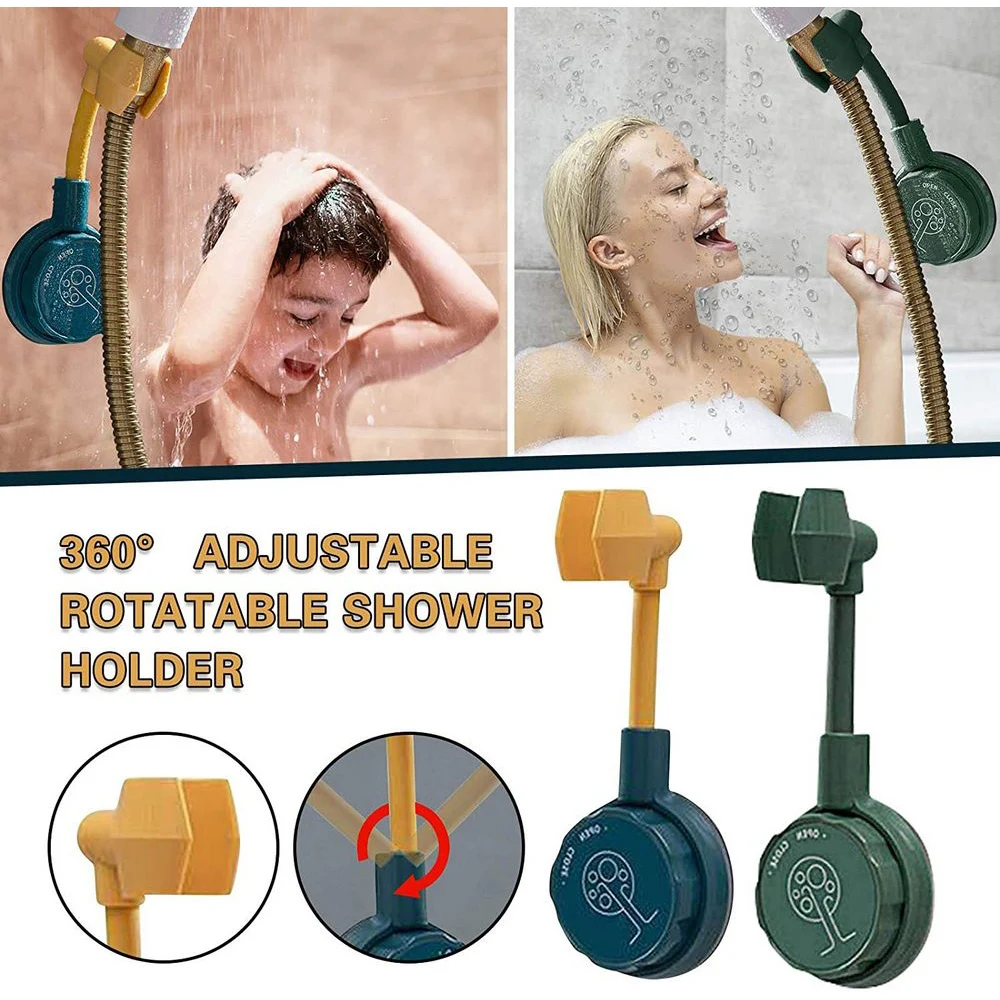 Универсальный Регулируемый держатель для душа на присоске с полным покрытием