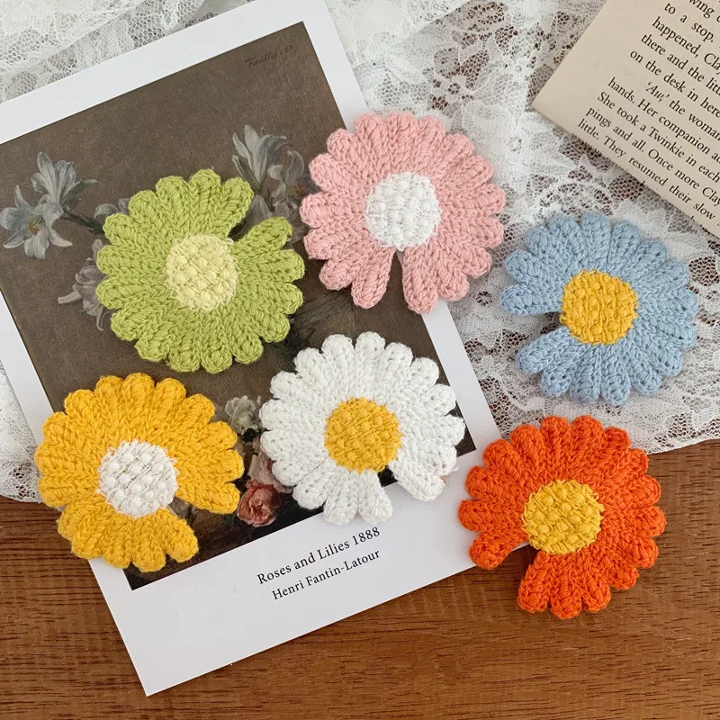 

2020 Spring And Summer New Flower Hairpin Ins Girl Heart Bangs Clip Korean Hair Accessories