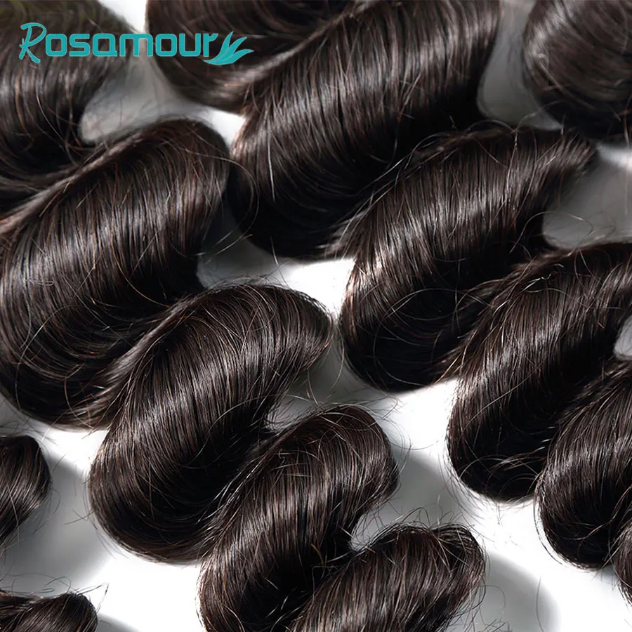Волосы Rosamour бразильские волосы Remy свободные волнистые пучки 100% натуральные