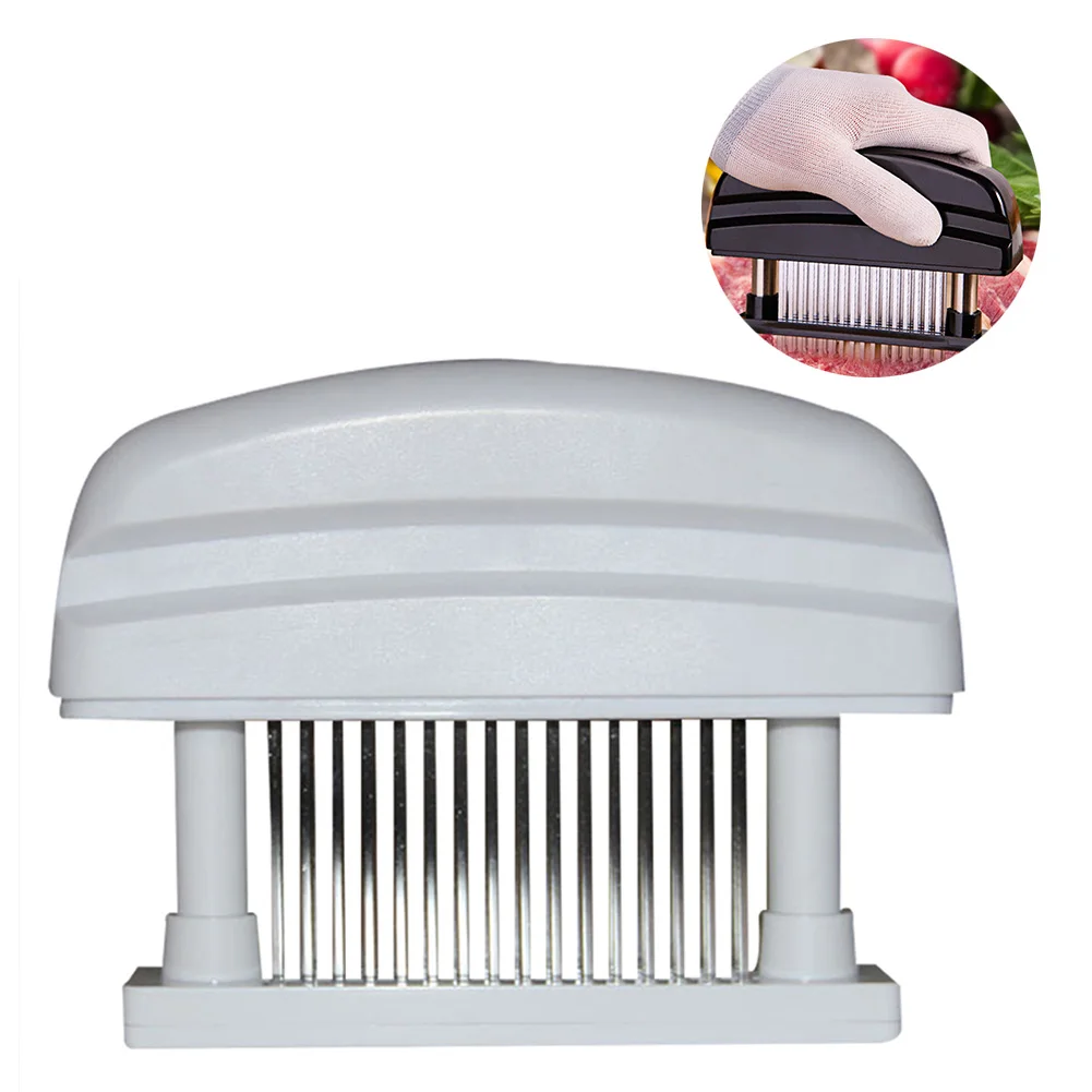 

1Pcs 48 Blades Needle Meat Tenderizer Stainless Steel Knife Meat Beaf Steak Mallet Meat Tenderizer Hammer Pounder Cooking Tools