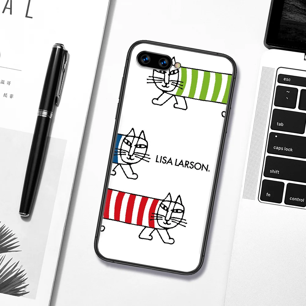 

Lisas Larson Art Brand Phone Case Cover Hull For HUAWEI Honor 6A 7A 8 8A 8S 8x 9 9x 9A 9C 10 10i 20 Lite Pro black Waterproof