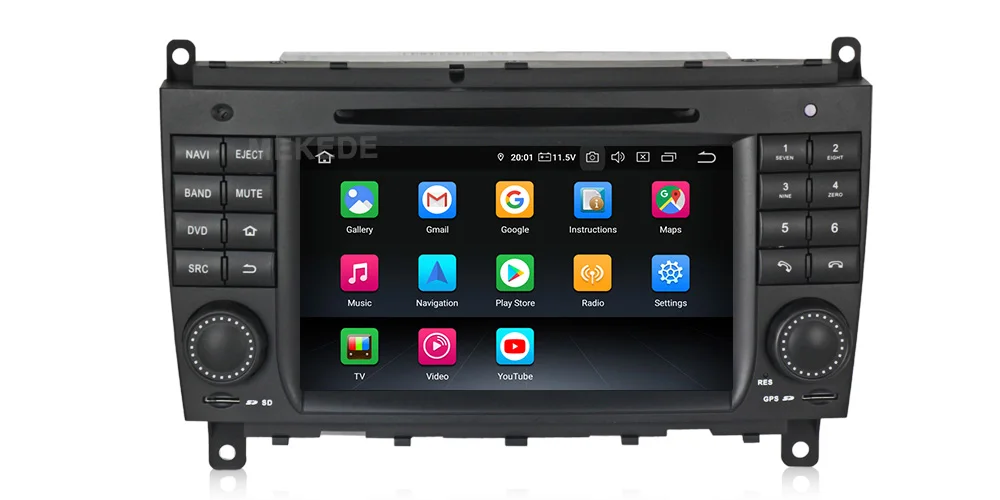 Android 9 gps навигация автомобильный dvd-плеер для Mercedes Benz CLK W209/CLS/W219 автостерео головное устройство радио магнитофон 8812 медиа