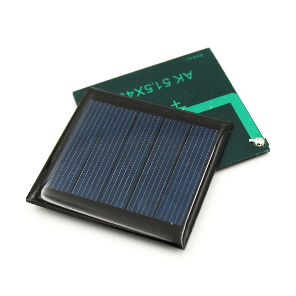 2 шт 5 V 110mA поликристаллическая солнечная панель Кремниевая эпоксидная