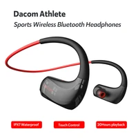 dacom athlete wireless headphones sports bluetooth earphones ipx7 waterproof 20 hours playback for running aac