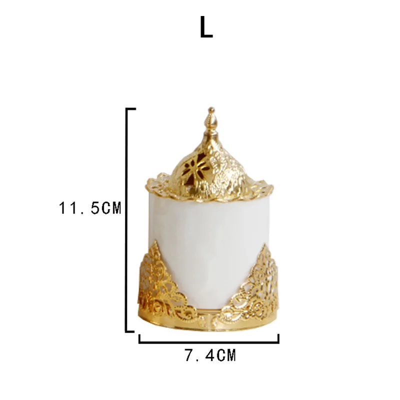 Gold Iron Ceramic Incense Burner Buddha Holder Flower Sandalwood Censer for Office Teahouse Use Home Decor | Дом и сад