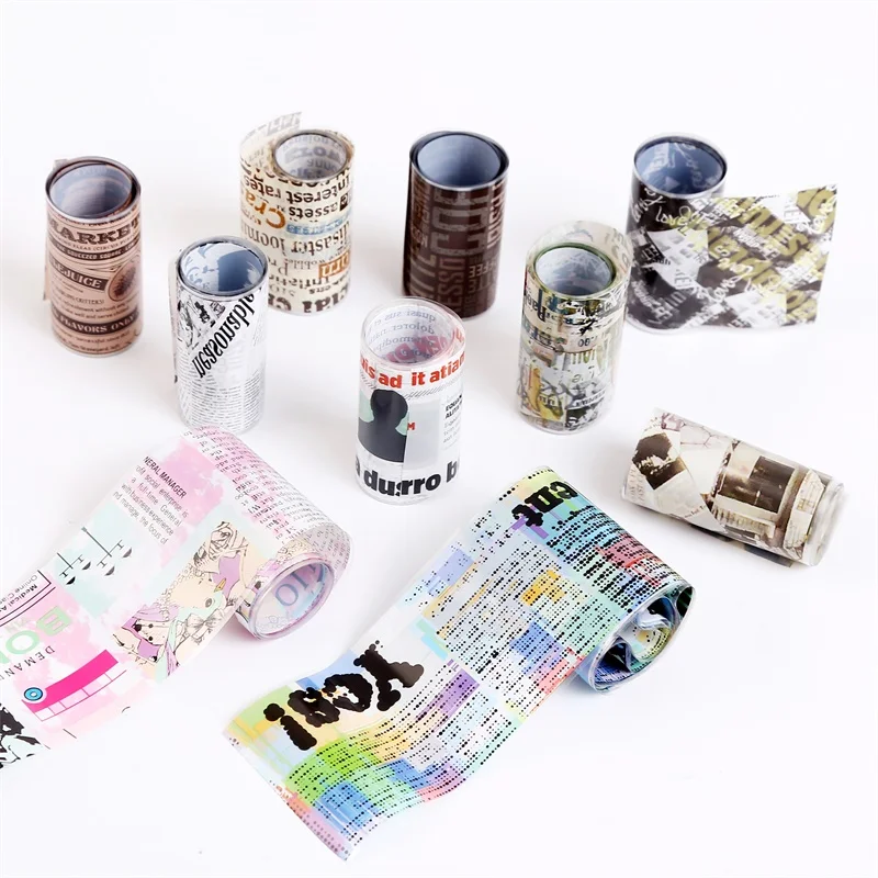 1 шт. наклейка для дизайна ногтей с буквами s винтажная газета из фольги наклейки