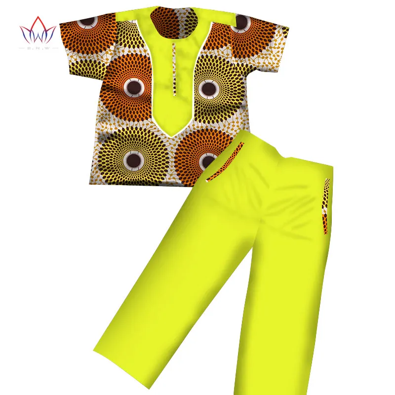 Одежда для мальчиков длинные штаны в африканском стиле с короткими рукавами