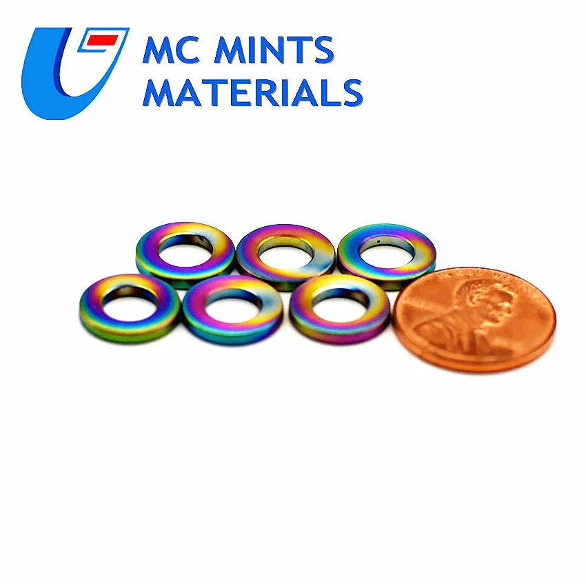 Ti уплотнительное кольцо шайба для мотоцикла велосипеда M5 M6 M8 M10 титановая