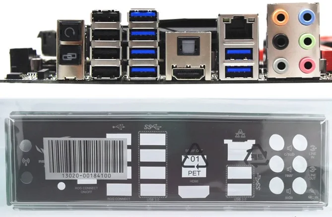 

New I/O shield back plate of motherboard for MAXIMUS VI GENE just shield backplate Free shipping