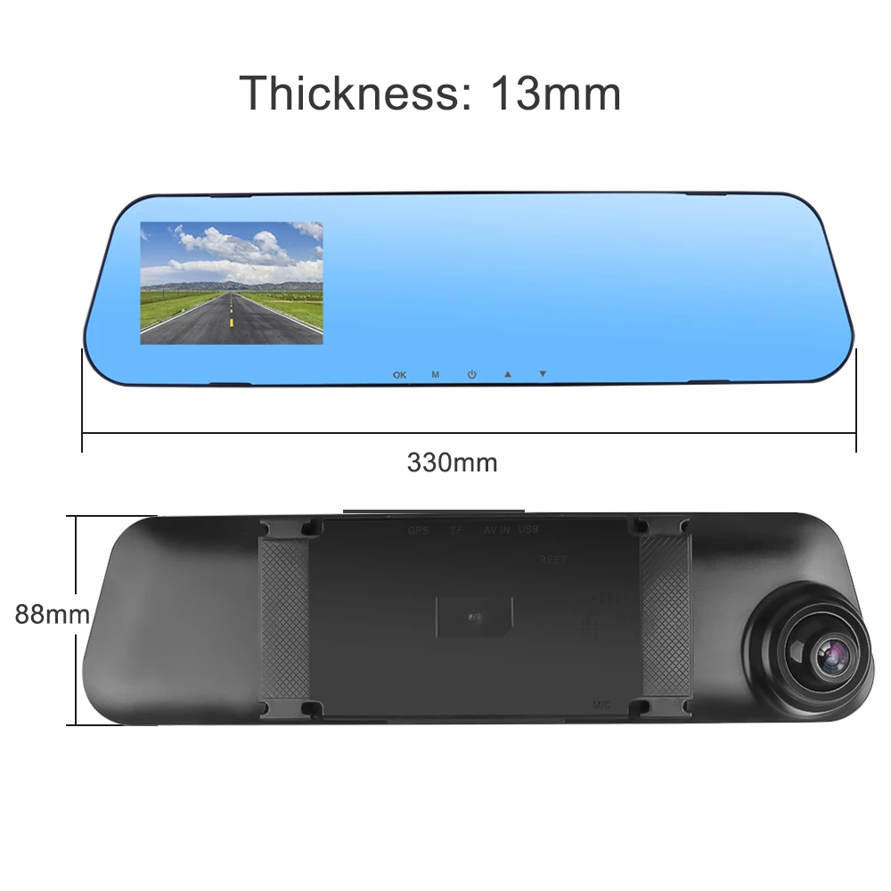 HD 1080P Видеорегистраторы для автомобилей Камера запись 4 &quotцифрового видео