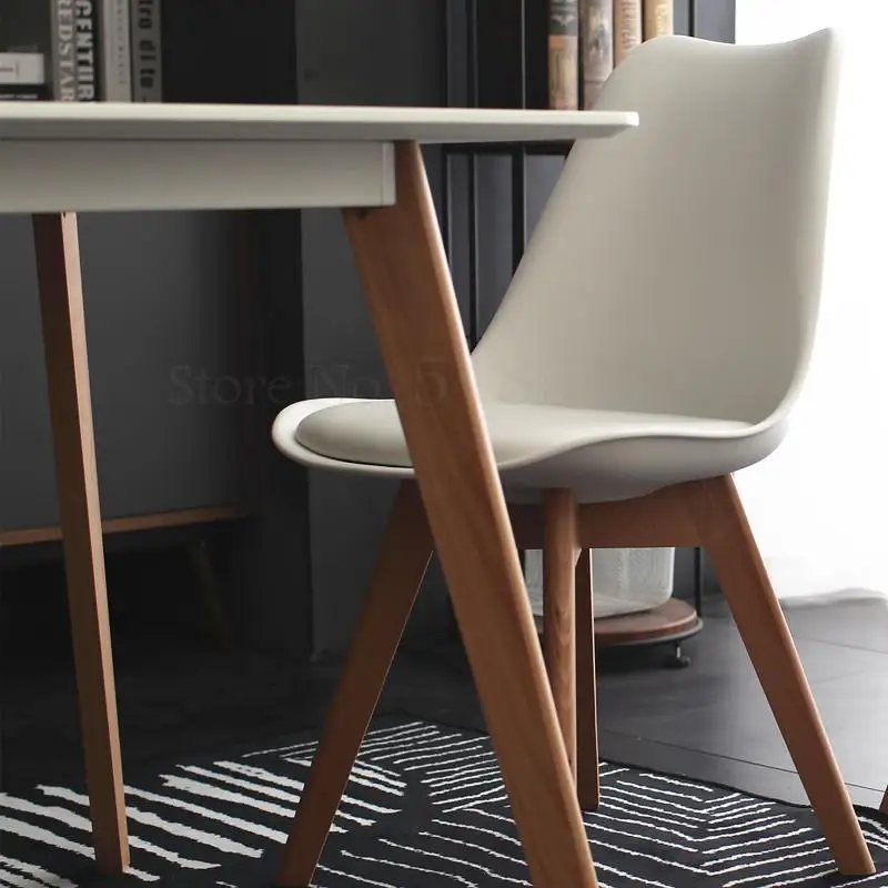 Северный стул простой современный задний стол для переговоров ins красный