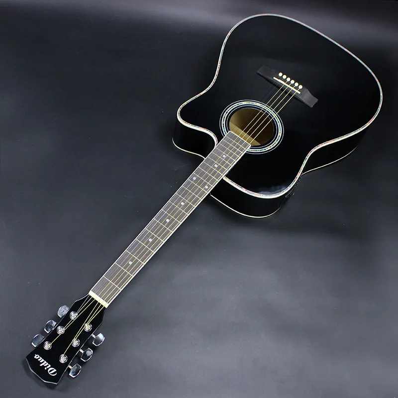 41 zoll gitarre 6 string folk pop gitarre pickup elektrische akustische gitarre massivholz guitarra professionelle gitarre agt124 free global shipping