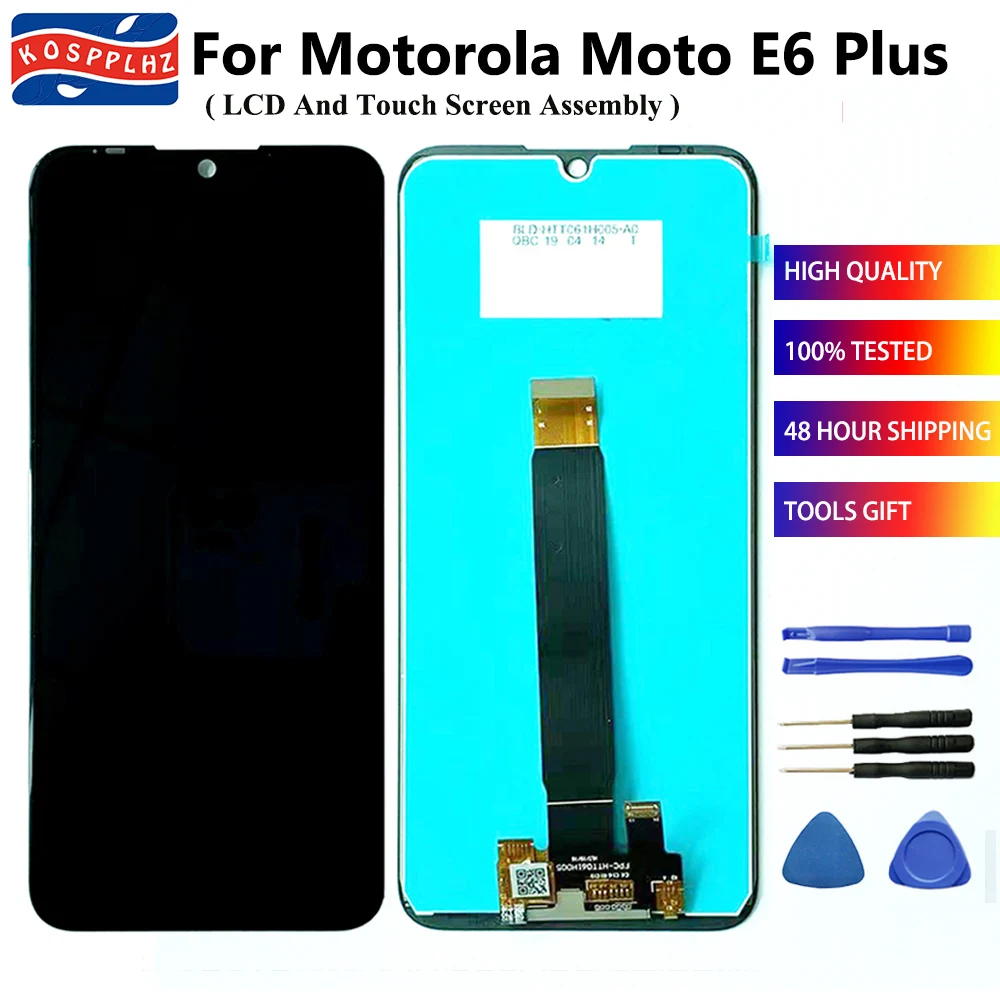 ЖК-дисплей KOSPPLHZ 6 1 ''для Motorola Moto E6 Plus сенсорный экран в сборе E (6-е поколение)