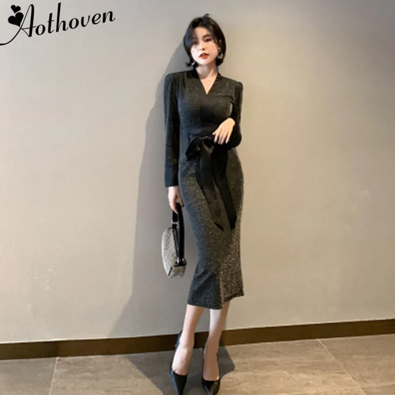 Винтажное элегантное яркое шелковое вязаное платье-карандаш с длинным рукавом и