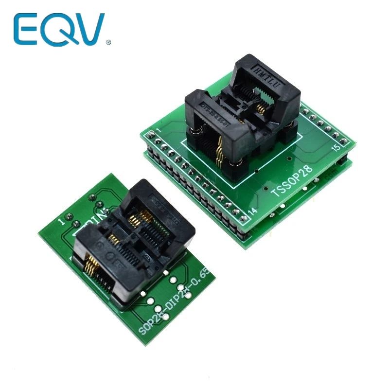 Адаптер для программатора TSSOP8-din28, TL866A, TL866CS, тестовый адаптер с SSOP8 на din28 IC, шаг 0,65 мм
