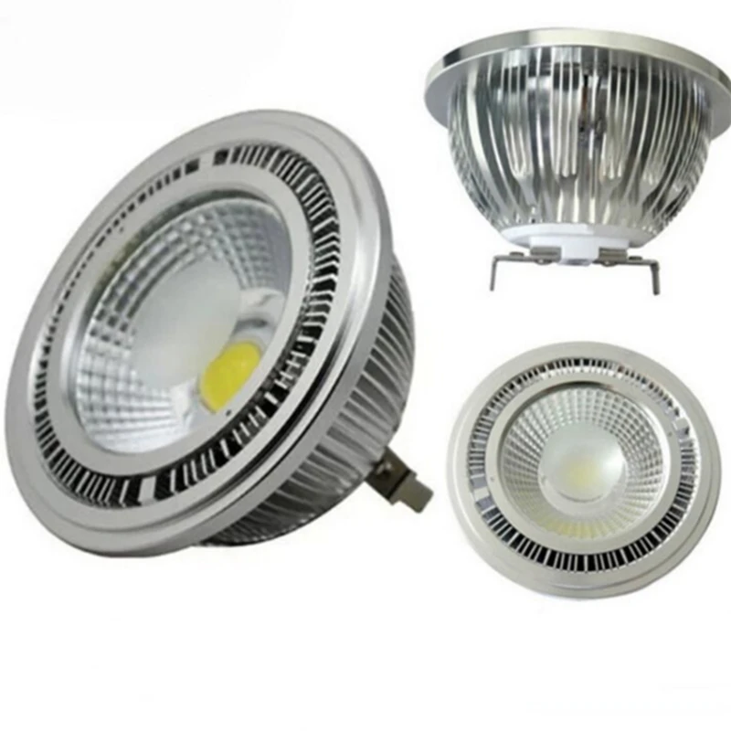 Оптовая фабричная цена настраиваемой светодиодной лампы COB 15W AR111 Light GU10 100-240VAC High Lumens Bridgelux Power QR111 ES111.