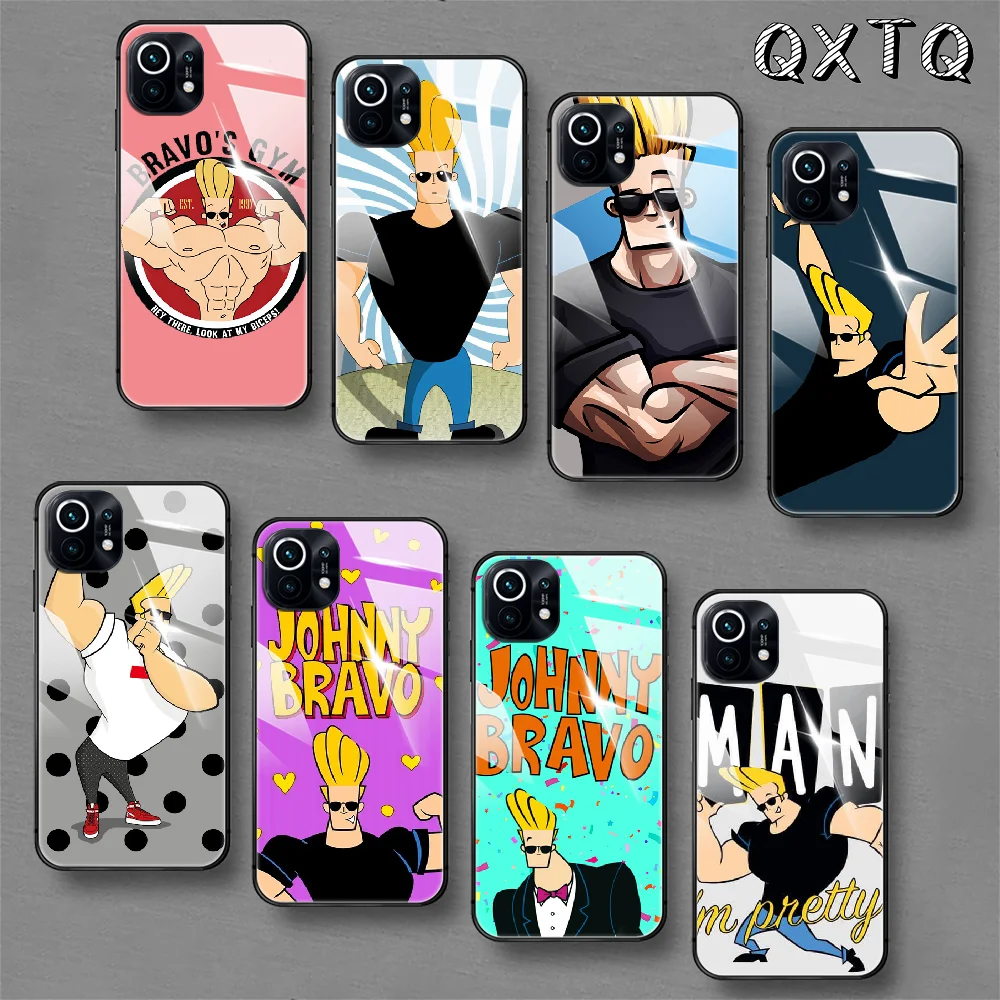 

Johnny Bravo Macho Cartoon Tempered Glass Phone Case For Xiaomi Mi 8 9 10 11 T Max Pro Lite Poco F X 2 3 Nfc Ultra Cover Cell