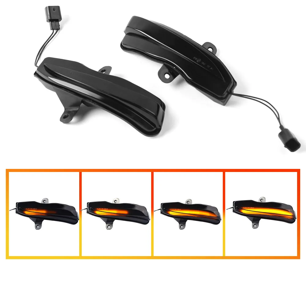 

LED Dynamic Side Mirror Turn Signal Sequential For Mazda CX-3 2016 2017 2018 CX-4 2017 2018 Smoked Rearview Mirror Blinker Light
